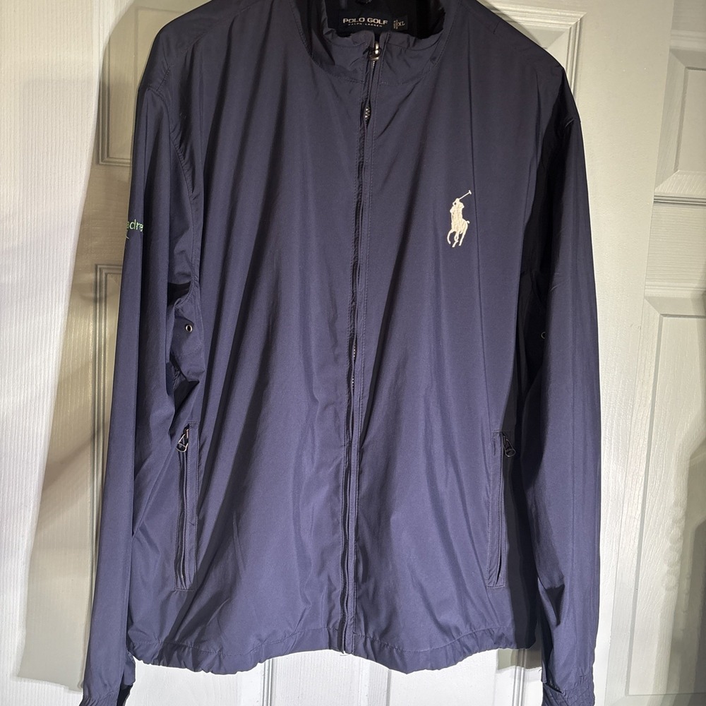 Polo Ralph Lauren Polo Golf Mens Jacket Big Pony Size XL Blue. Embroidered.